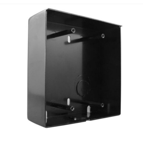 DoorBell Fon Steel Black Powder Coat 2-Gang Surface Mount Back Box DP38BXFS NEW - Picture 1 of 5
